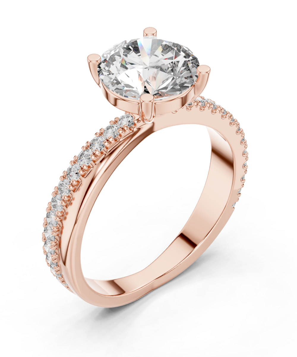 Classic Twist Solitaire Ring - Image 2