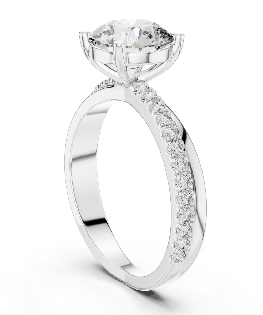 Classic Twist Solitaire Ring - Image 4