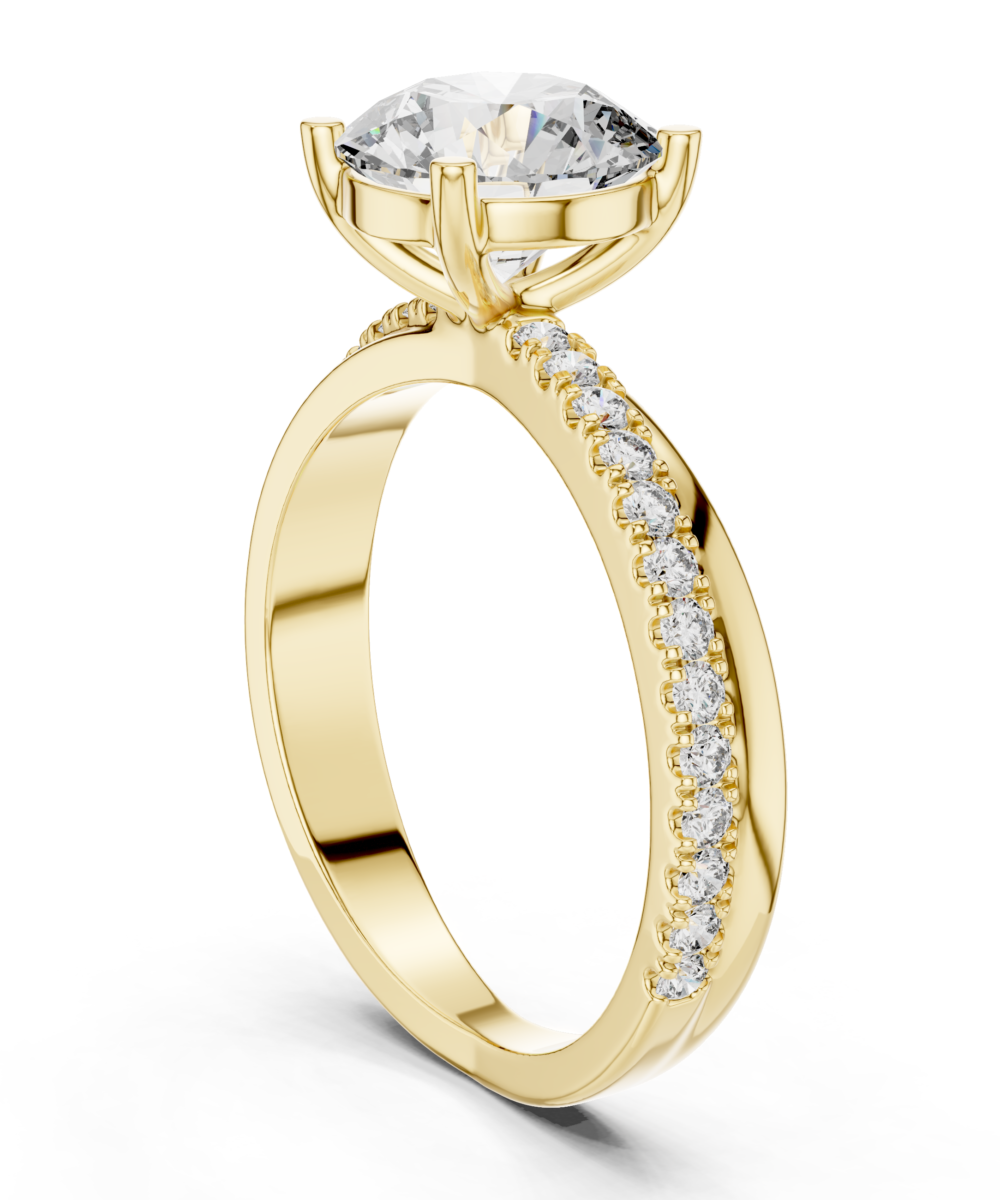 Classic Twist Solitaire Ring - Image 5