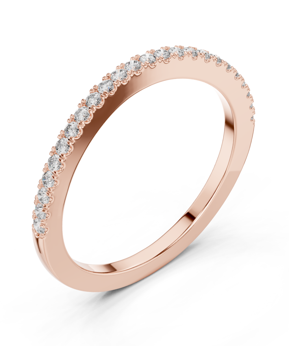 Shimmering Halo Band Ring - Image 2