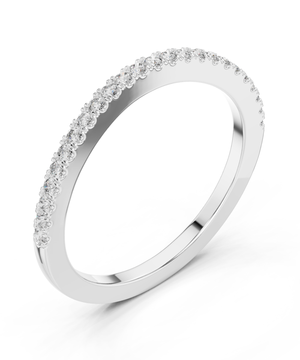 Shimmering Halo Band Ring - Image 3