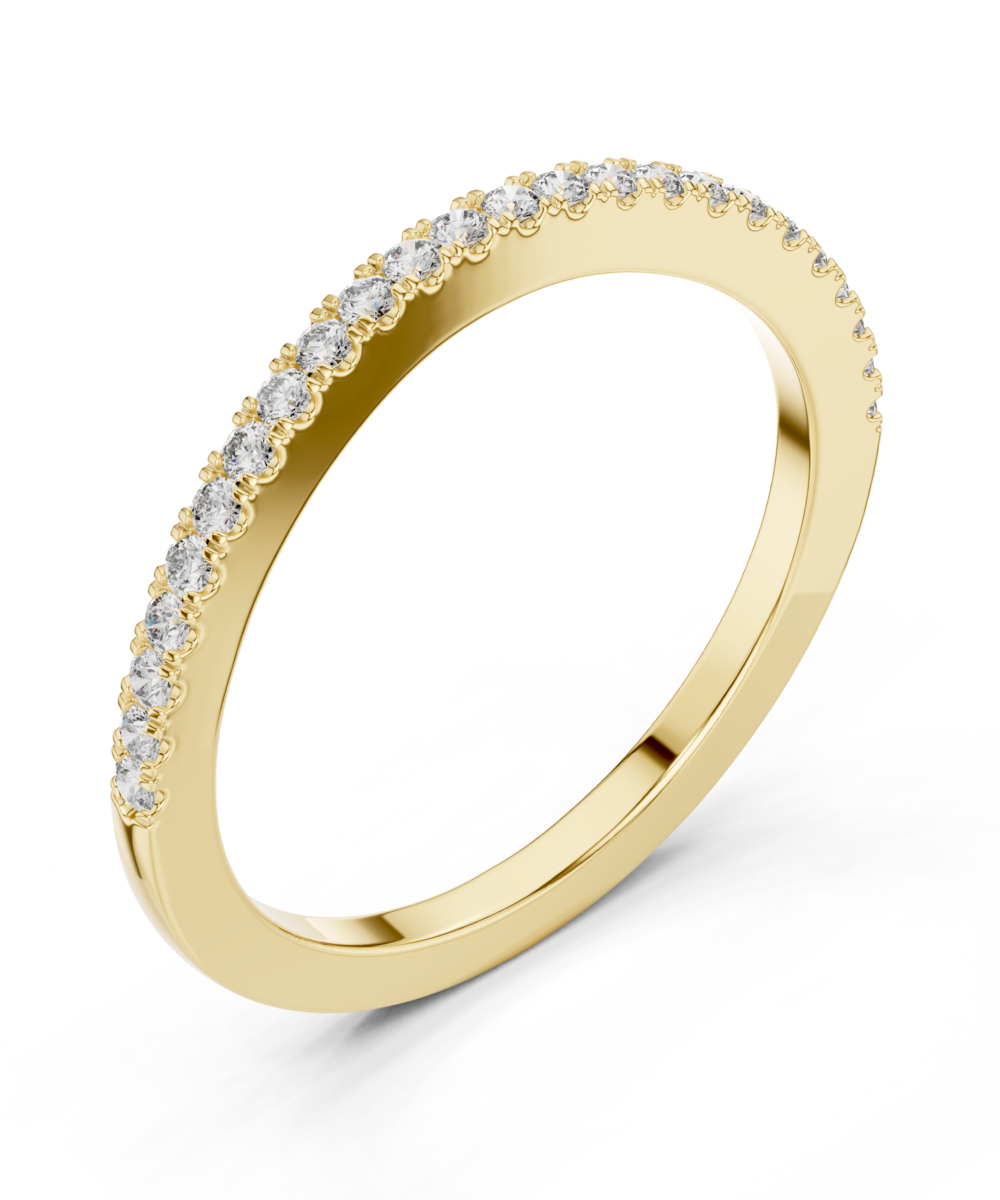 Shimmering Halo Band Ring - Image 4