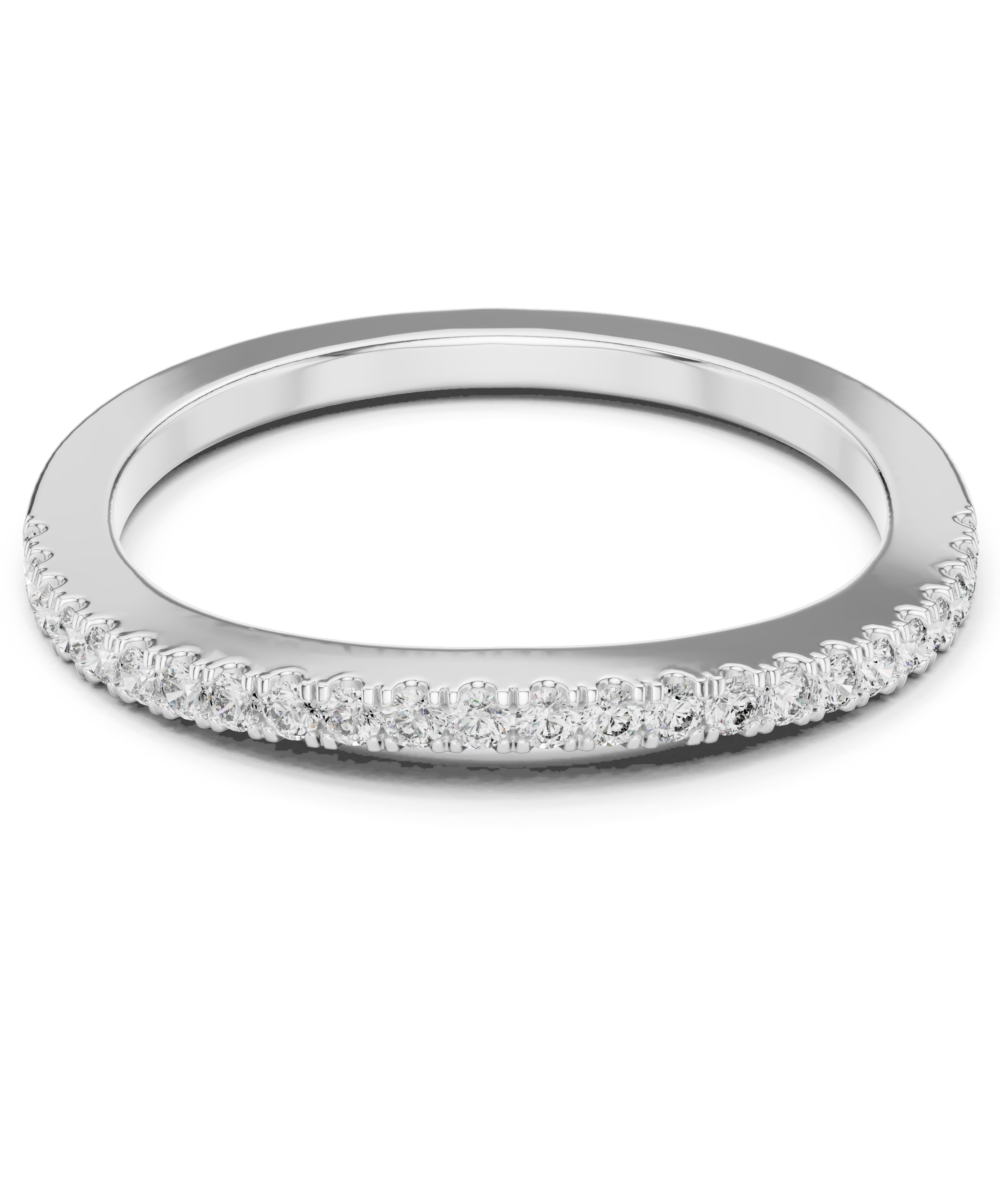 Shimmering Halo Band Ring - Image 6