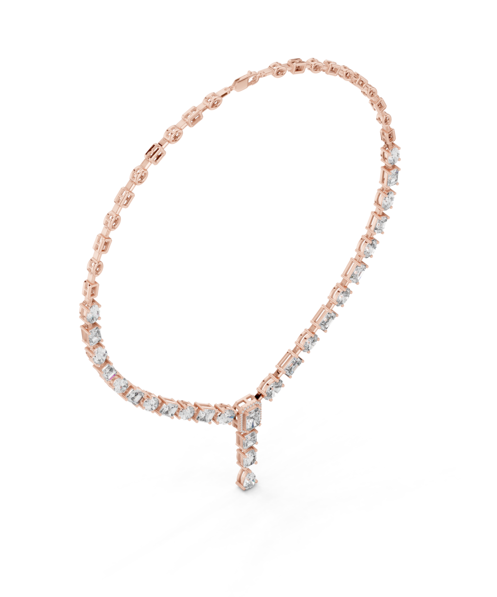 The Multifaceted Diamond Necklace