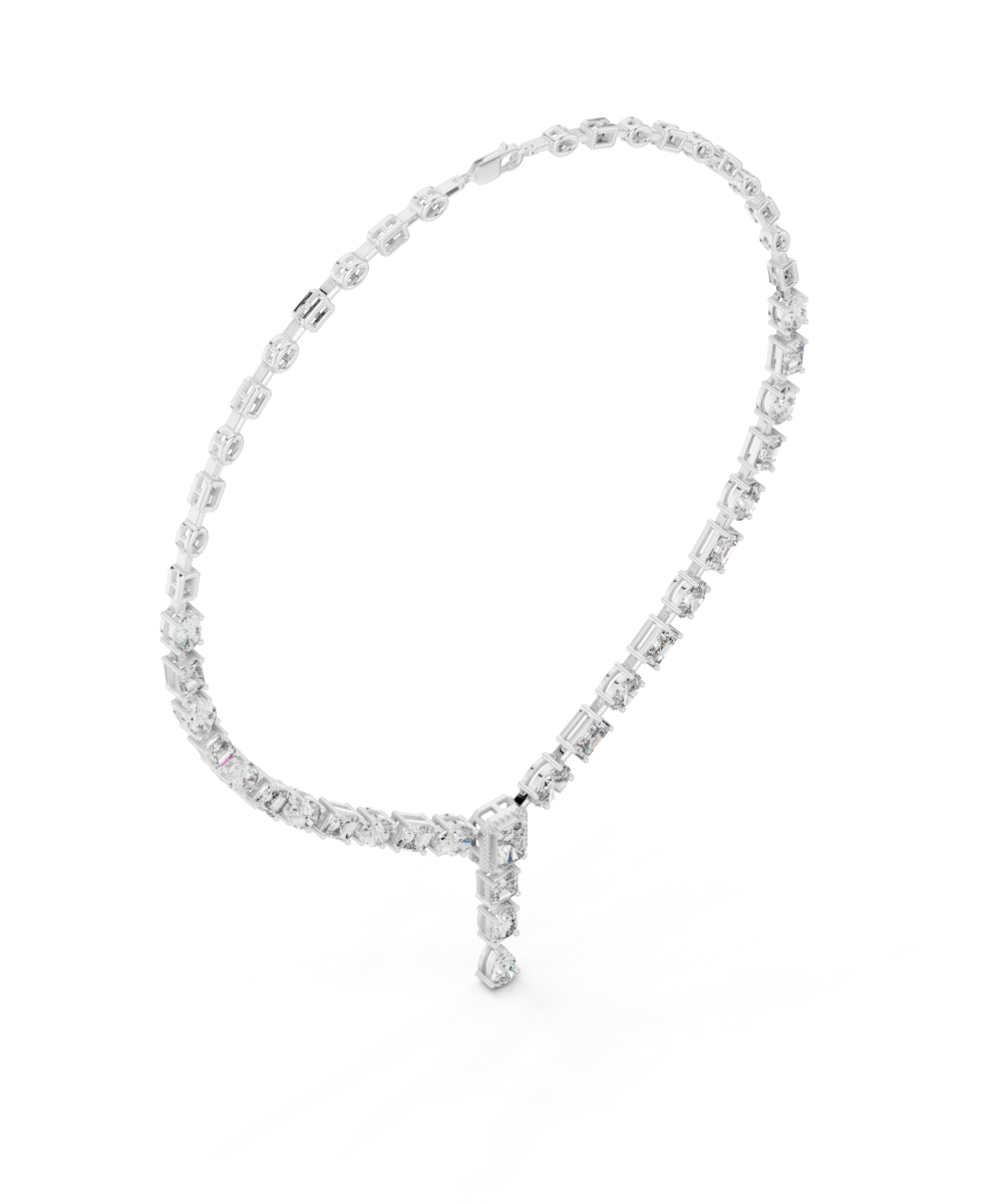 The Multifaceted Diamond Necklace - Image 5