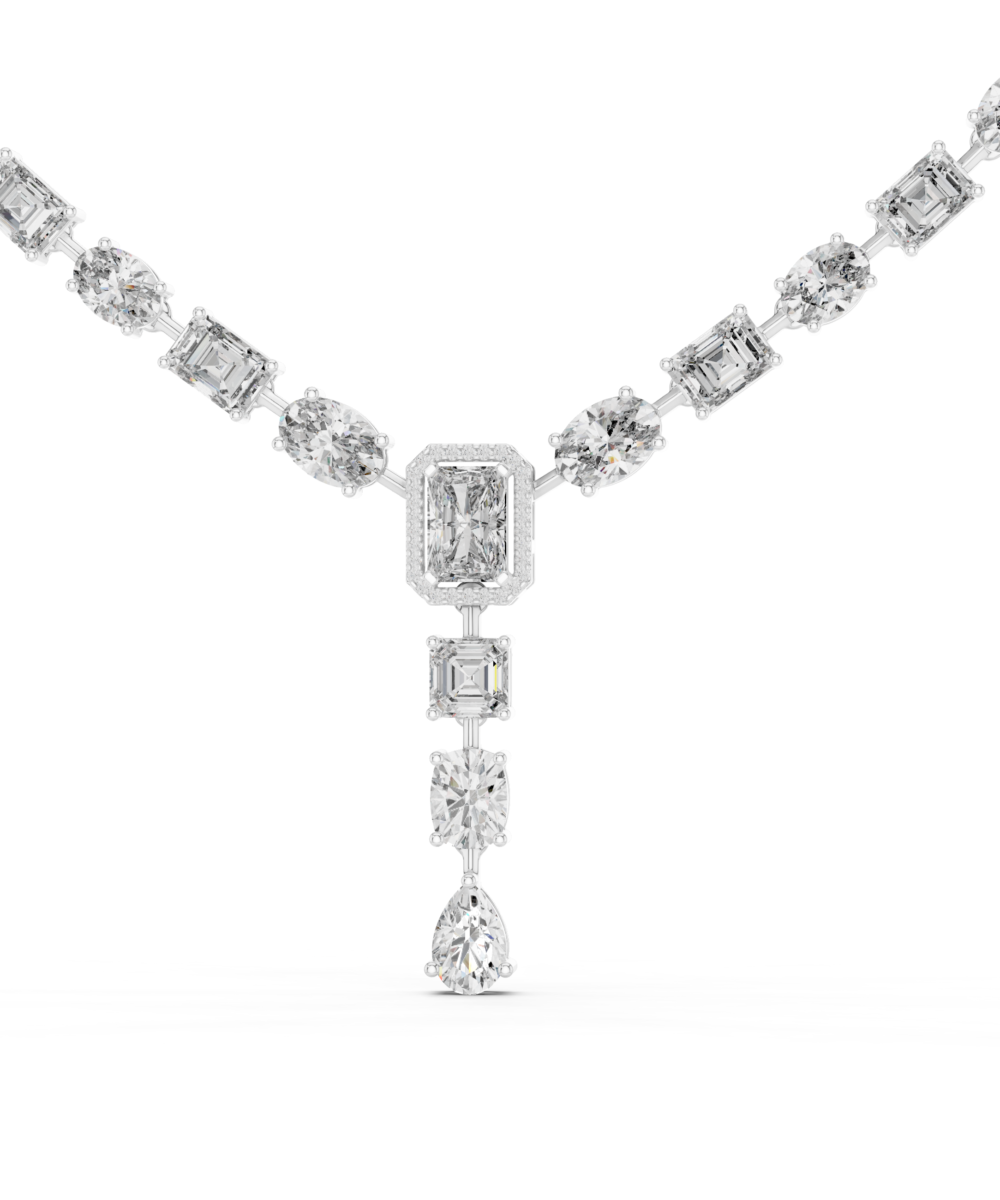 The Multifaceted Diamond Necklace - Image 4