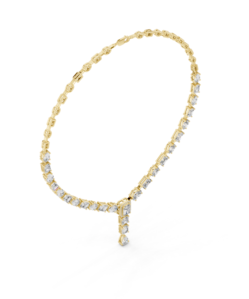 The Multifaceted Diamond Necklace - Image 7