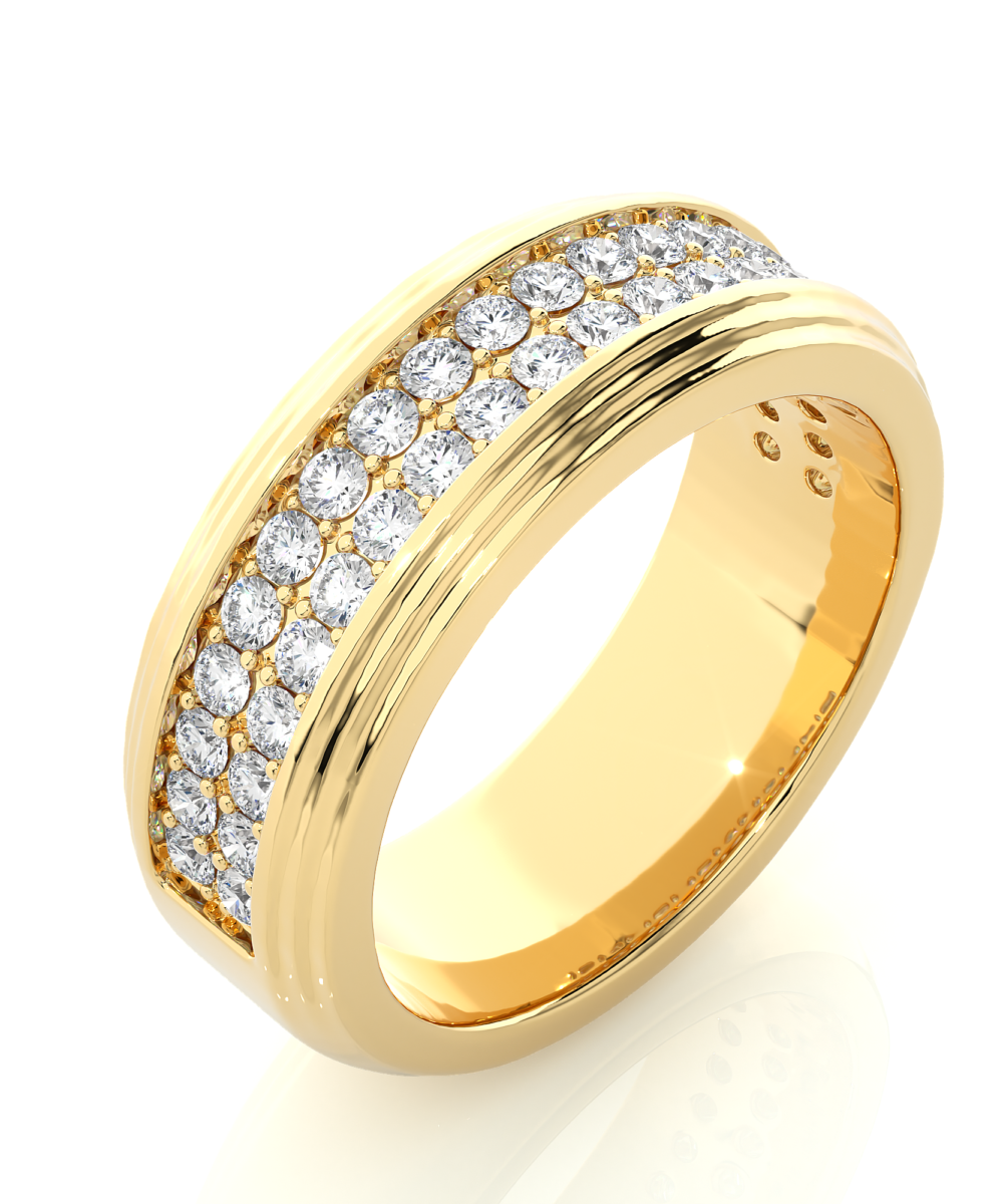 Trinity Edge Men's Diamond Ring - Image 6